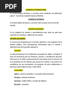 Gestion Aduanera para Exposicion Defensa Interna