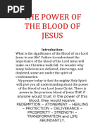 The Power of The Blood of Jesus