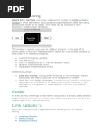 Black Box Testing