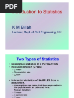 Introduction To Statistics PDF