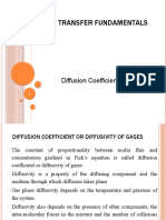 Mass Transfer Fundamentals: Diffusion Coefficient