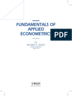 Fundamentals of Applied Econometrics: by Richard A. Ashley