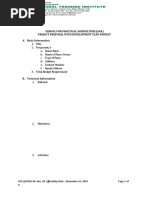 School For Practical Agriculture (Spa) Project Proposal With Development Plan Format A. Basic Information