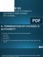 Termination of Attorney'S Authority and Change of Counsel: Basic Legal Ethics