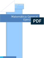 Matemática General - Ejercitación