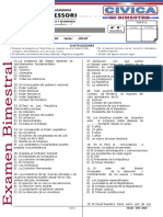 Examen de Civica 4° y 5°