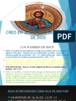 Tema 4 Creo en Jesucristo Hijo Unico de Dios