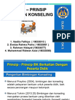 Prinsip-Prinsip Bimbingan Konseling