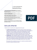 Life Cycle of Servlet: Loading and Inatantiation: The Servlet Container Loads The Servlet During