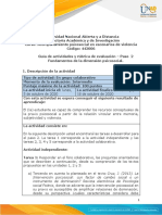 Unidades 2 y 3 - Paso 2 - Fundamentos de La Dimensión Psicosocial