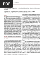 Neuromuscular Adaptations To Low-Load Blood Flow Restricted Resistance Training