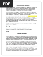 Qué Es El Campo Eléctrico