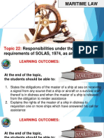 MAR LAW Responsibilities Under SOLAS Convention