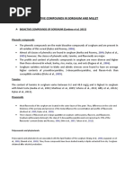 Bioactive Compounds in Sorghum and Millet