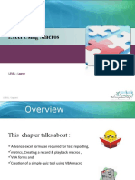 Excel Using Macros: LEVEL - Learner
