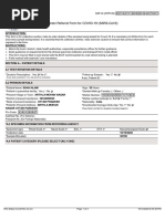 Icmr Specimen Referral Form For Covid-19 (Sars-Cov2) : (If Yes, Attach Prescription If No, Test Cannot Be Conducted)