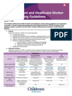 Recommendations For Covid 19 PCR Testing