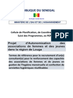 TdRs Formation en GHM - Associations de Femmes À Louga