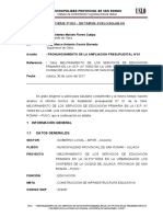 INFORME N°015 - Pronunciamiento Del Supervisor