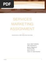 Services Marketing Assignment: Questionnaires On ABC Coffee House Case Study