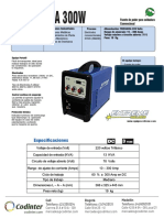 Ficha Tecnica Maquina Soldar Extreme Inverdelta 300w Co