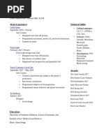 Thomas Watson - Resume