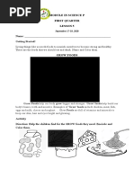 MODULE IN SCIENCE P LESSON 6 Sep.14