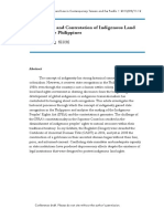 Recognition and Contestation of Indigenous Land Rights in The Philippines