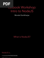 Catbook Workshop: Intro To Nodejs: Monde Duinkharjav