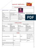 GDS Online Engagement Application: Personal Details