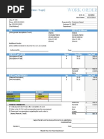 Work Order Template CSS