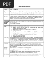 Course Basic Welding Skills Purpose