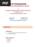 ETO Sterilization Validation