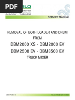 DBM2000 XS - DBM2000 EV DBM2500 EV - DBM3500 EV: Removal of Both Loader and Drum From