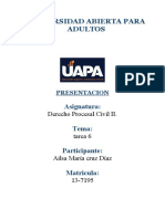 Derecho Procesal Civil Ii Tarea 6