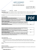 Format For Course Curriculum: Uttar Pradesh