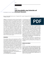 Assessment of Heavy Metal Bioavailability Using Escherichia Coli Zntap::Lux and Copap::Lux-Based Biosensors