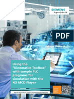 Using The Kinematics Toolbox With Sample PLC Programs For Simulation With The NX MCD Player PDF