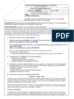 11º Guía de Aprendizaje #1 Segundo Periodo