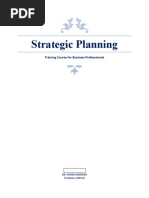 Strategic Planning: Training Course For Business Professionals