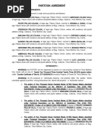 Partition Agreement: o The Portion of Two Thousand Seven Hundred Ninety (2,790) Square Meters Described