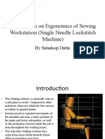 Presentation On Ergonomics of Sewing Workstation (Single