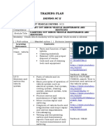 DRIVING NC II Training Plan New