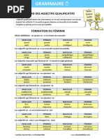 TEORIJAles Adjectifs Formation Et Emploi1