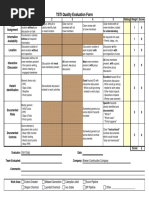 TSTI Quality Evaluation Form: For Understanding Without All Required