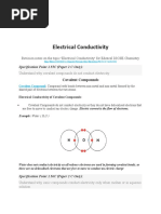 Electrical Conductivity: Revision Notes On The Topic 'Electrical Conductivity' For Edexcel IGCSE Chemistry