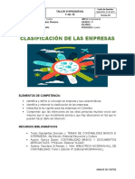 Taller 6 Clasificacion de Empresas