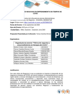 Informe Vitrina Comercial de Emprendimiento en Tiempos de Covid 2020