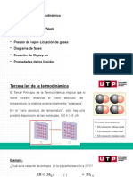 S03-Tercera Ley de La Termodinamica - Ecuación Vander Waals - Ecuación de Clapeyron