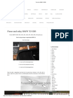 Fuses and Relay BMW X3 E83: Fuse Box Diagram